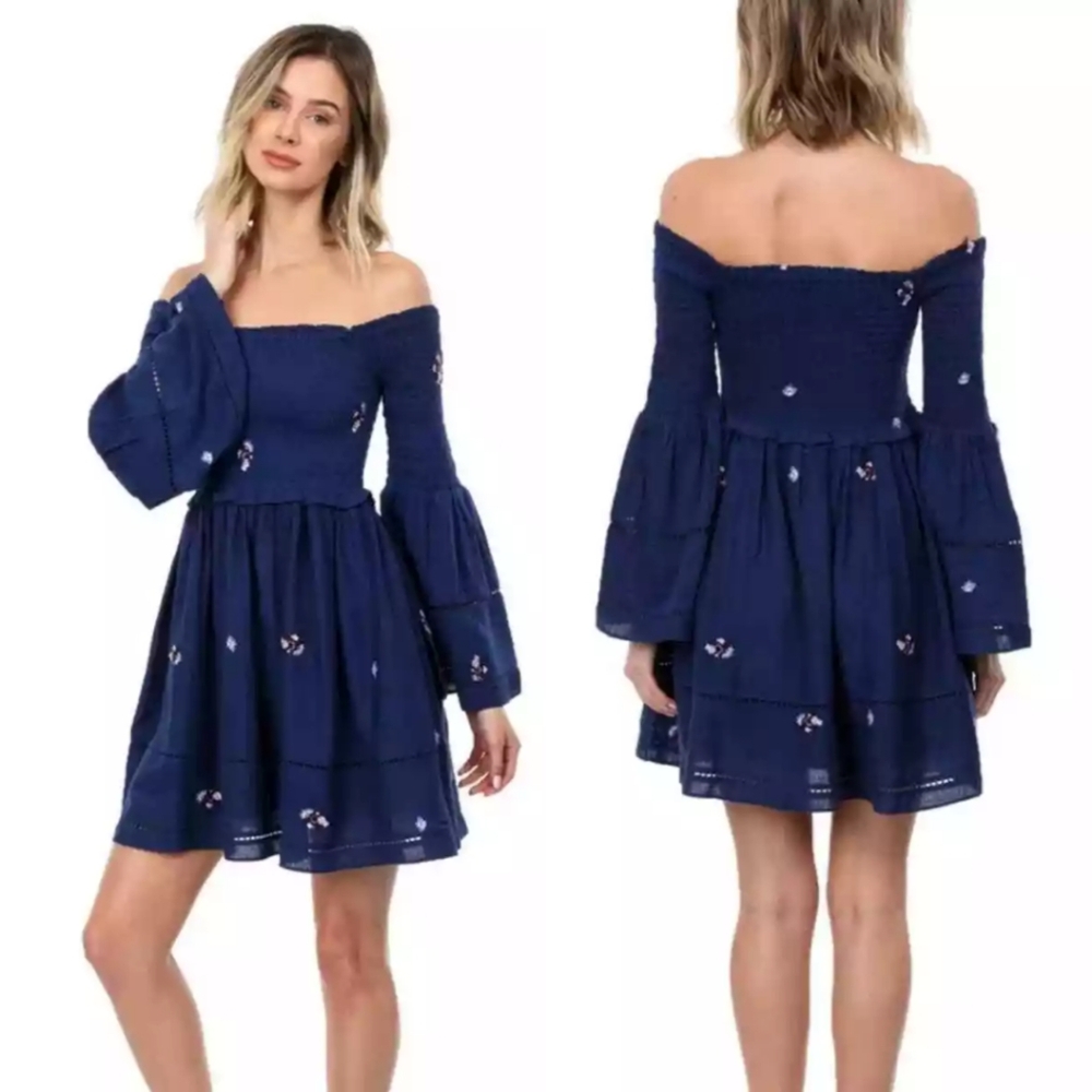 Free People Counting Daisies Mini Dress